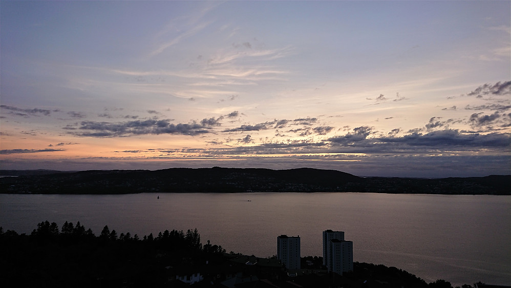 Sunset from above Lønborglien