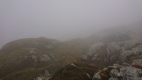 Trying to follow the cairns when descending from Kikenosi