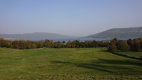Towards Osterfjorden from Hordvikvegen