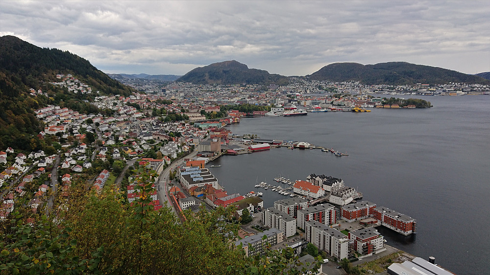 View towards the city center from Sandviksbatteriet