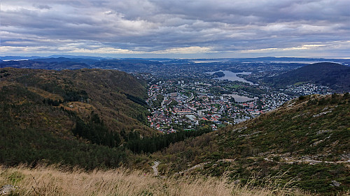 Landås from the ascent