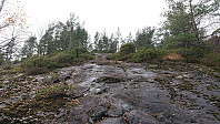 Weak trail from the east