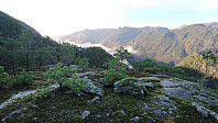 South/southwest from Middagsnipa