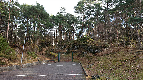 Looking back at the western trailhead