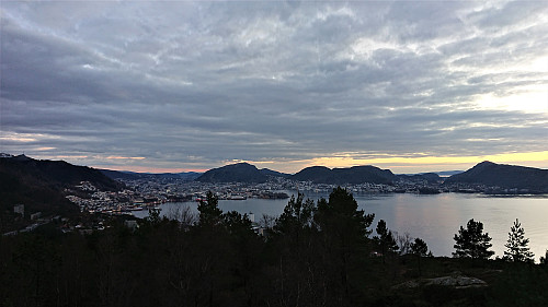 Towards the city center from Ørneberget