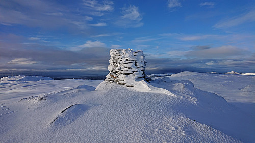 The highest point at Byfjellene