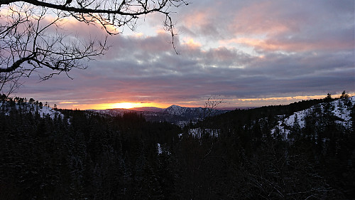 Sunset from just above Storediket