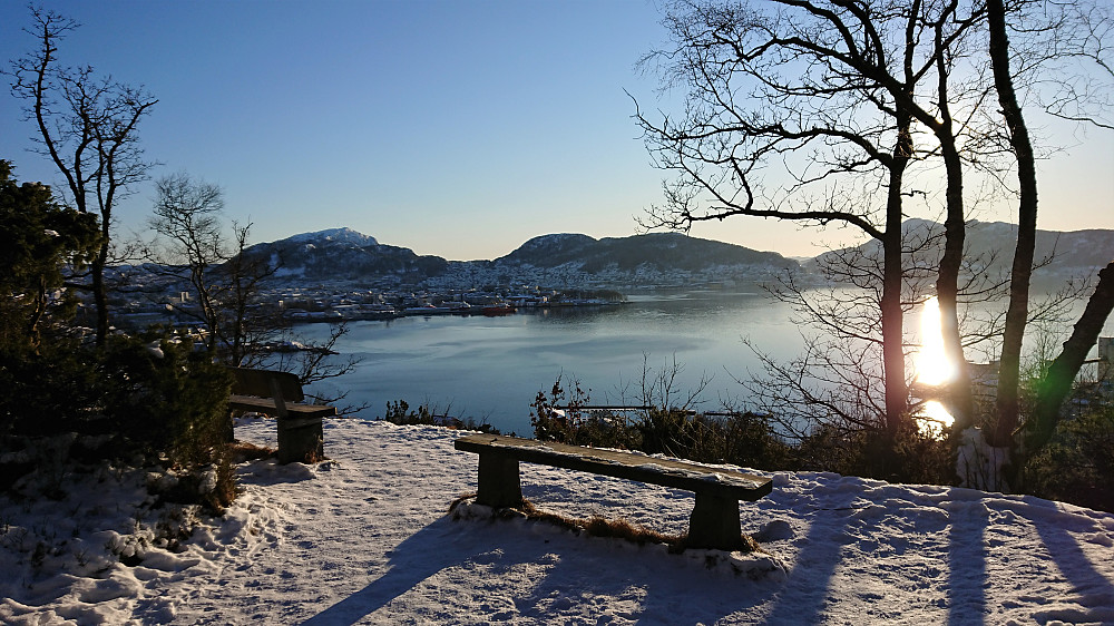 Towards Nordnes from above Sandviken sykehus