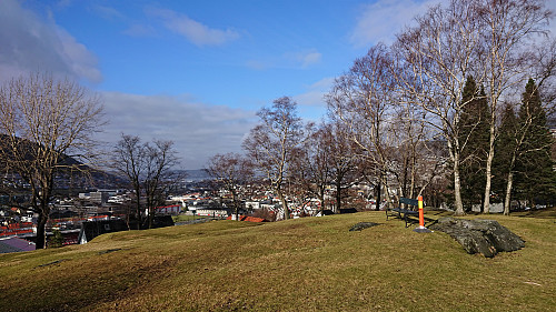 Langhaugen with the Bergen city center in the background