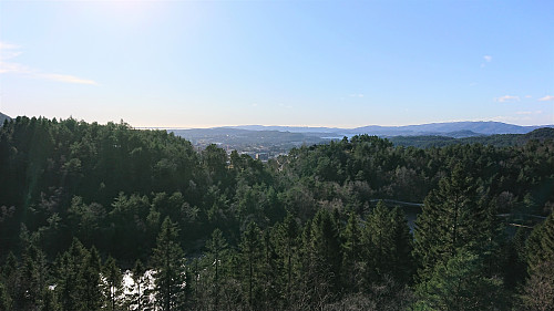 View south from the 191.1 hill next to Haug nord for Svartatjørna