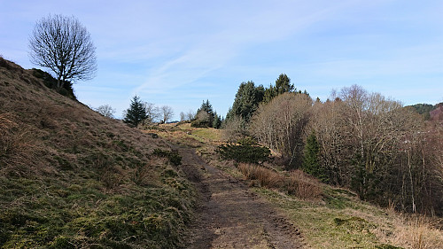 Tractor road up from Skarsvegen
