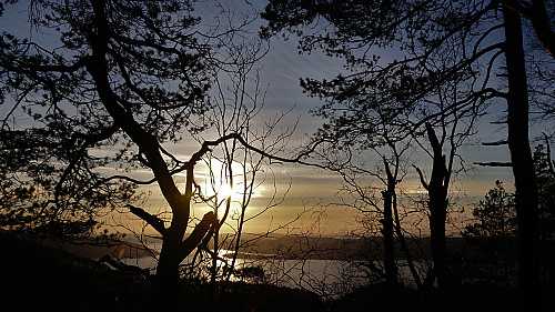 Sunset from in front of the ruin north of Ankerhytten