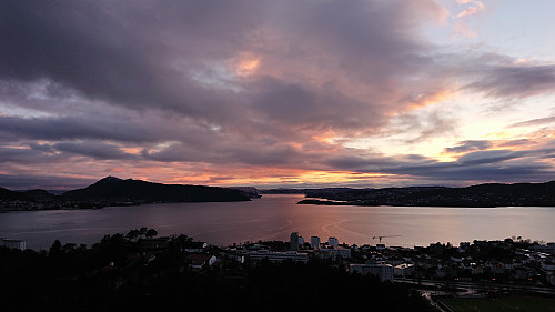 Sunset from the small hill northwest of Garpetjernet