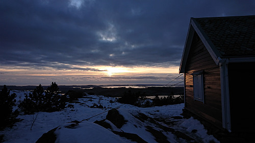 Sunset from Dræggehytten