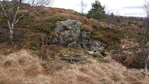 Remains of a small building east of Landåsfjellet (32V 300721 6696731)