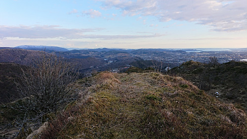 The hill northeast of Landåsfjellet trig marker