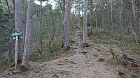 Trail along the ridge