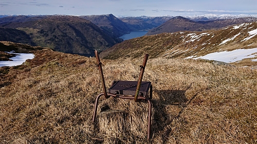 Unusual chair outside Skylefonnstølen :)