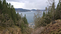 Looking back down at Salhus