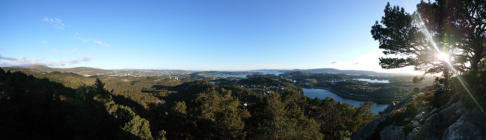 Panoramic view south from Svartaberget