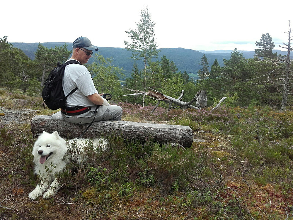 Et av utsiktspunktene ut mot dalen på turen