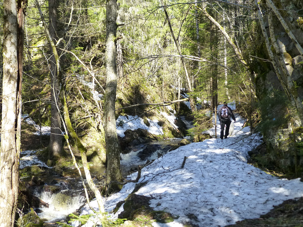Fortsatt en del snø i skyggen