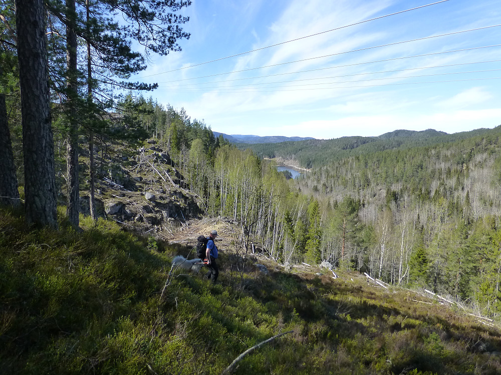 Kratlinjetraseen med utsikt til Øvre Haugstjenn