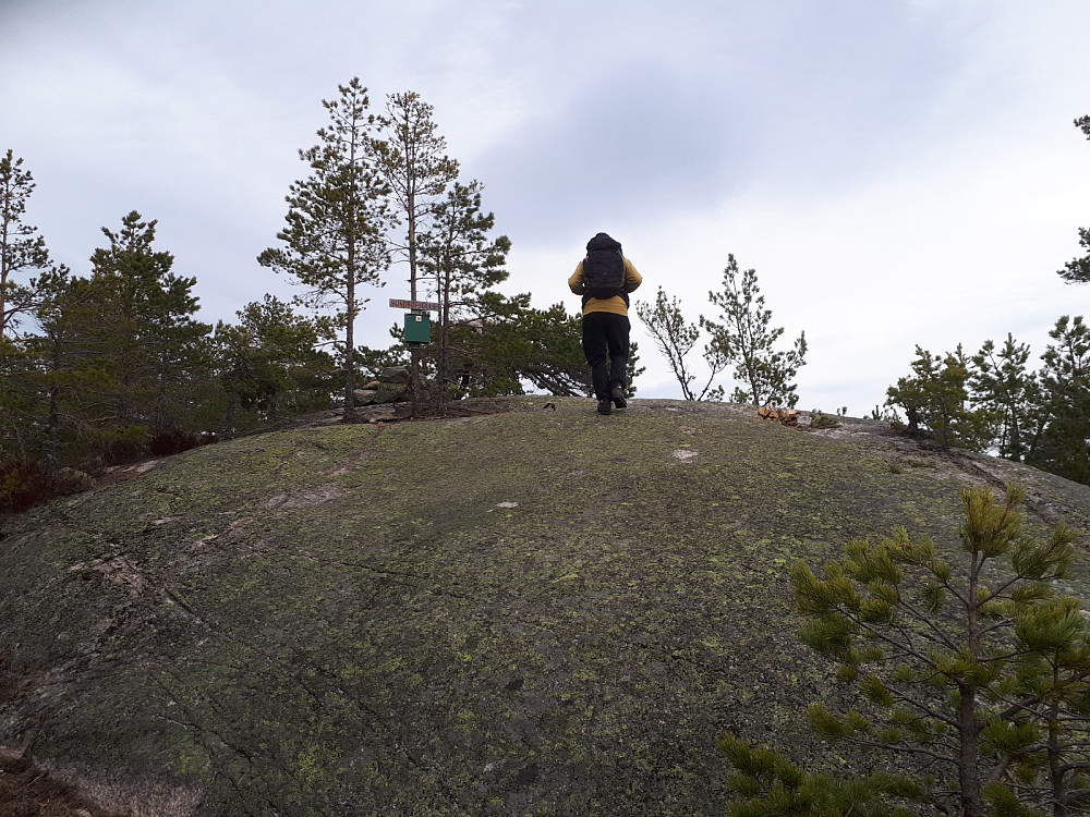 Opp kulen til turposttoppen