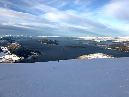 Utsikt mot Molde - rett før toppen