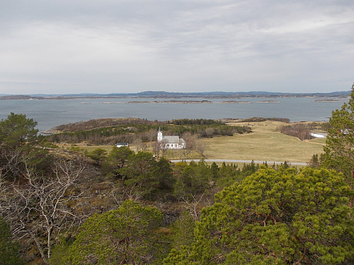 Utsikt mot Steine Kirke