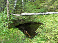 Vannhull før Elnesberget