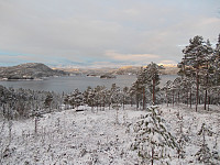 Utsikt mot Blikkengfjorden fra startstedet