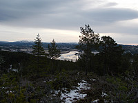 Utsikt fra toppen mot Namsen og Skage