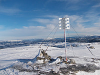 Toppen av Høgaksla med Heimdalshaugen bak ( Namdalsbukken)