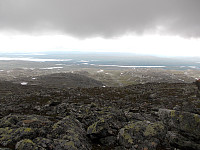 Utsikt fra Ijsengealta mot Langen m/flere