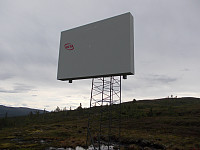Stor antenne på tur mot Dalavola
