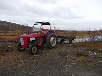 Traktoren Thorbjørg ute i ødemarken