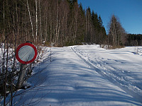 Skogsbilveien fra Fv 17 nord for Hauknes mot Galgøftsetran