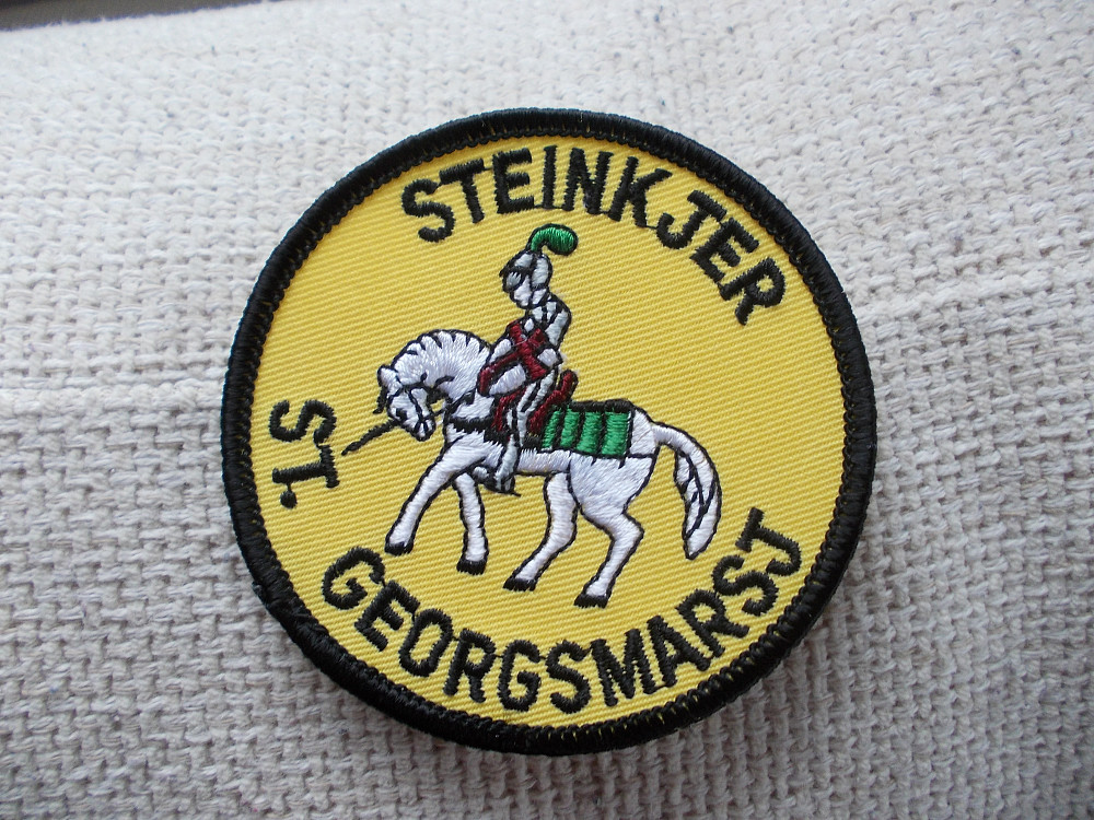 Tøymerke som premie i St. Georgsmarsjen