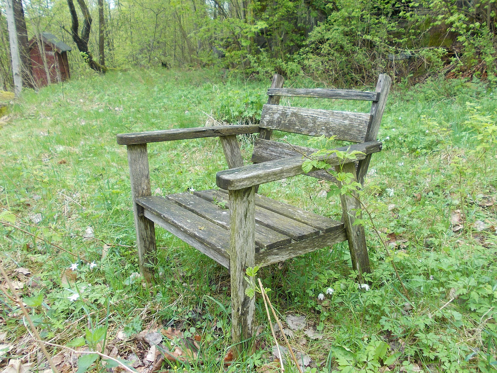En velbrukt men god hvilestol som er god å ha etter strabasisøse turer i området