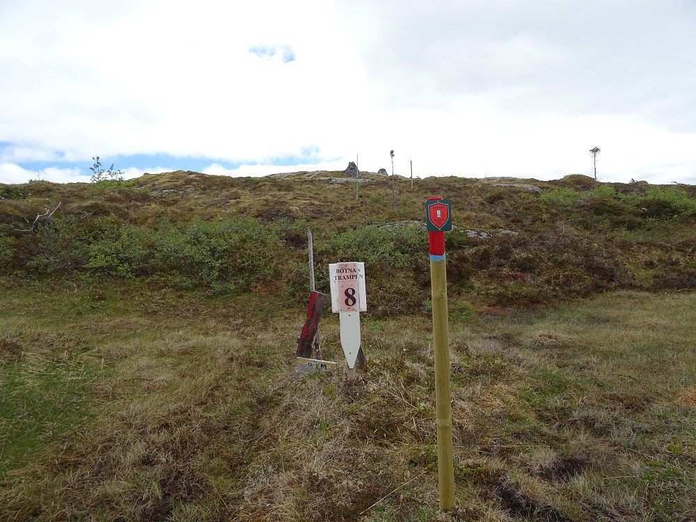 Godt merket trase etter Botnantramptraseen. (Terrengløp i regi av Botnan I.L.)