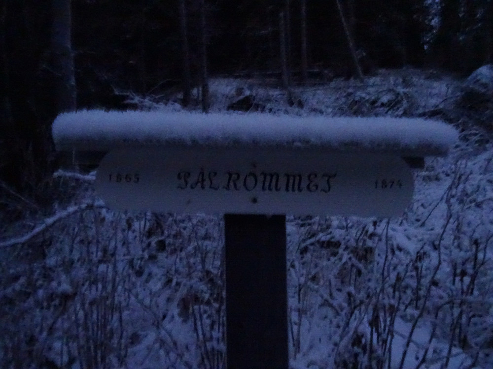 Traktorveien til Gåsknippen passerer Pålrommet