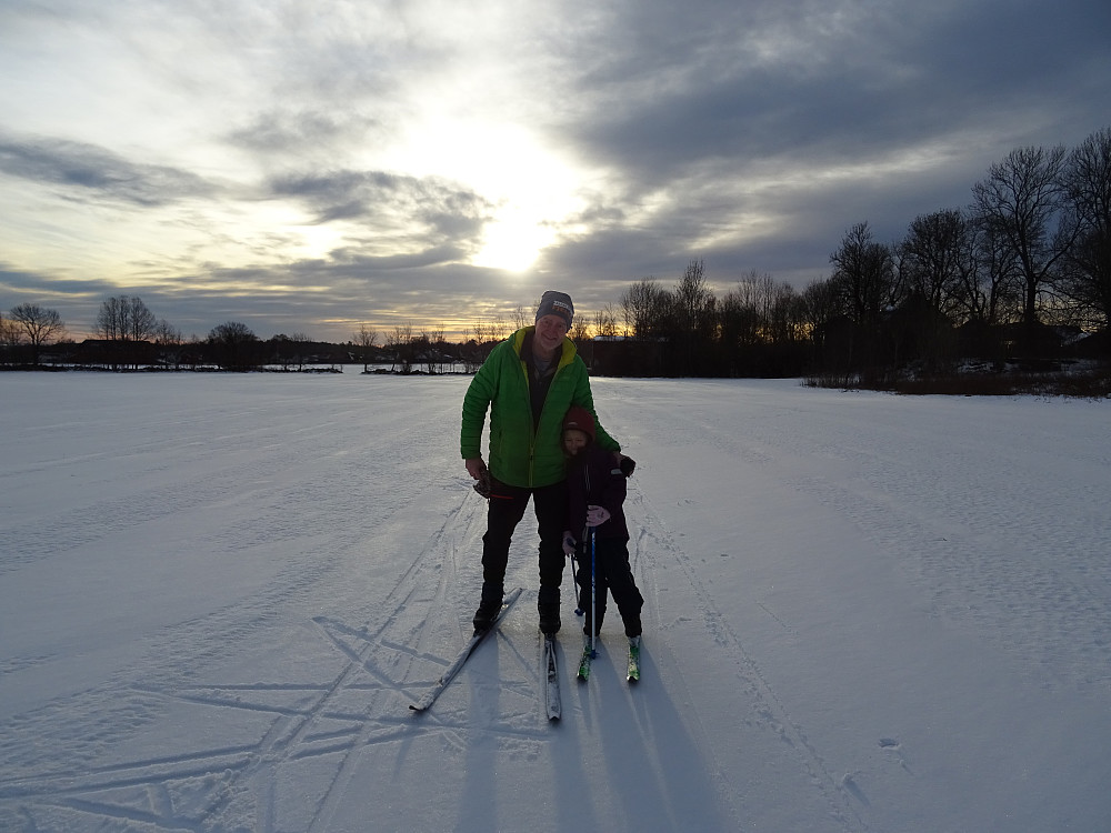 Alicia og meg på ski i Åsgårdstrand