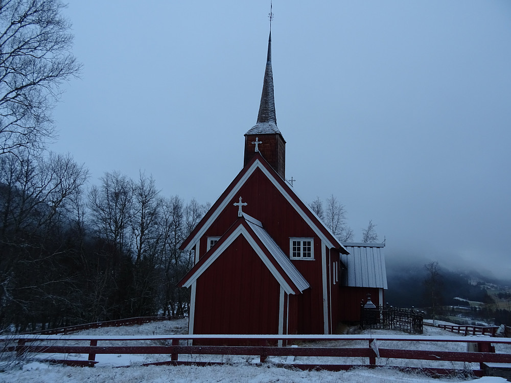 Gløshaug kirke på Gartland. (fra 1689)