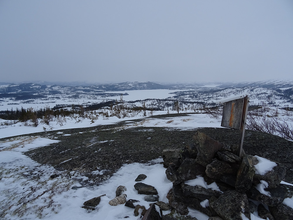 Utsikt fra trimkassen på Svartåsen mot Almåsgrønningen