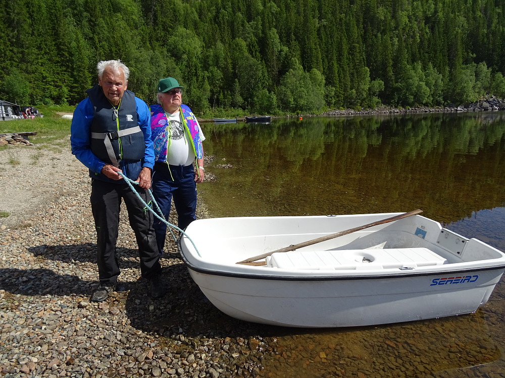 Leif og Magne ved min Seabird 50.