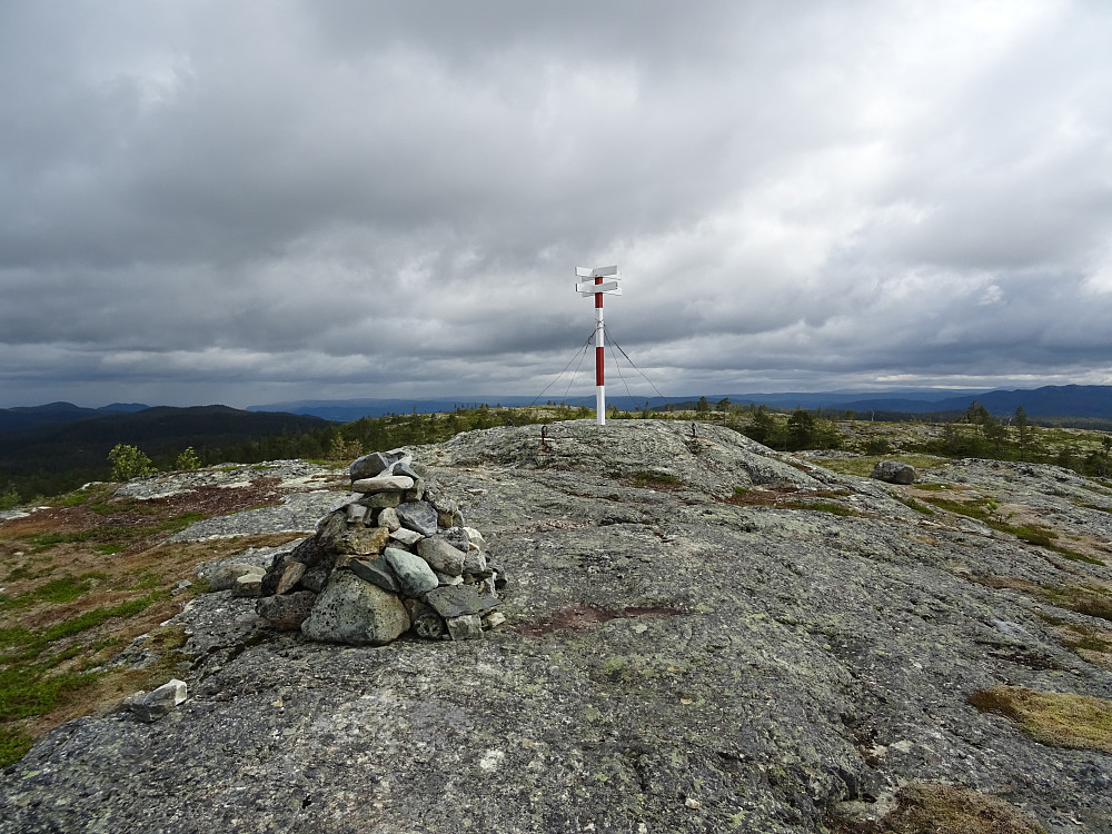 Et godt vedlikeholdt landsnettpunkt på toppen av Vedløset