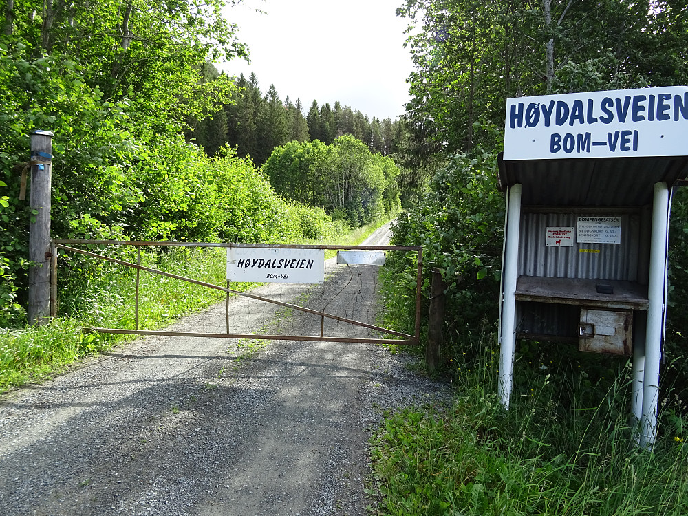 Kr 50 i bomavgift for Høydalsvegen og Gyllveien