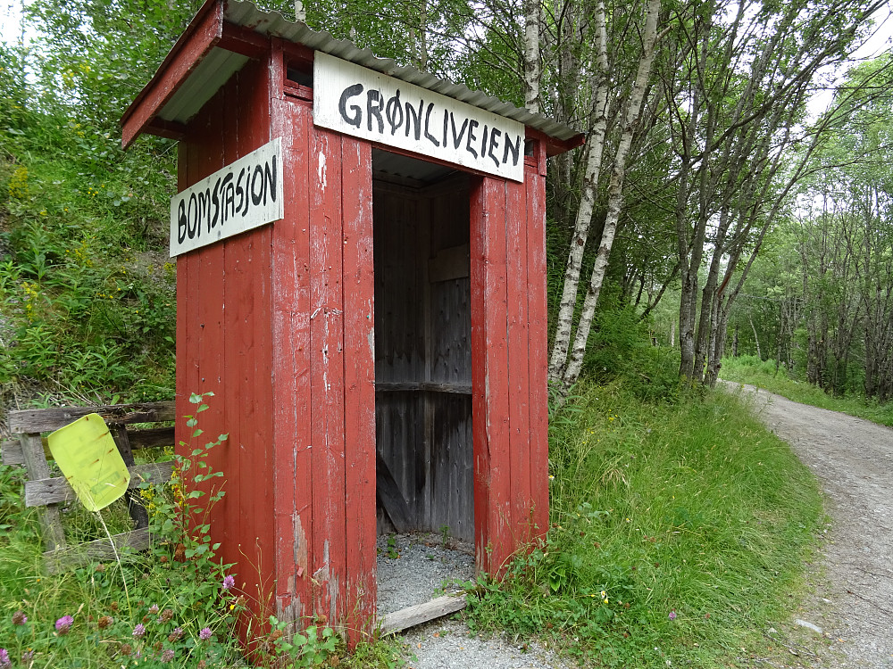 Bomstasjonen på Grønliveien. (Kr 60)