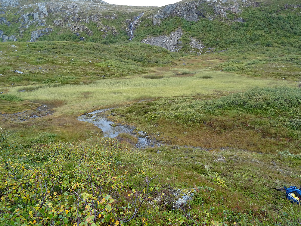 Utsikt fra Namsos kommunes vestligste punkt mot øst. Kommunetoppen Storheia bak